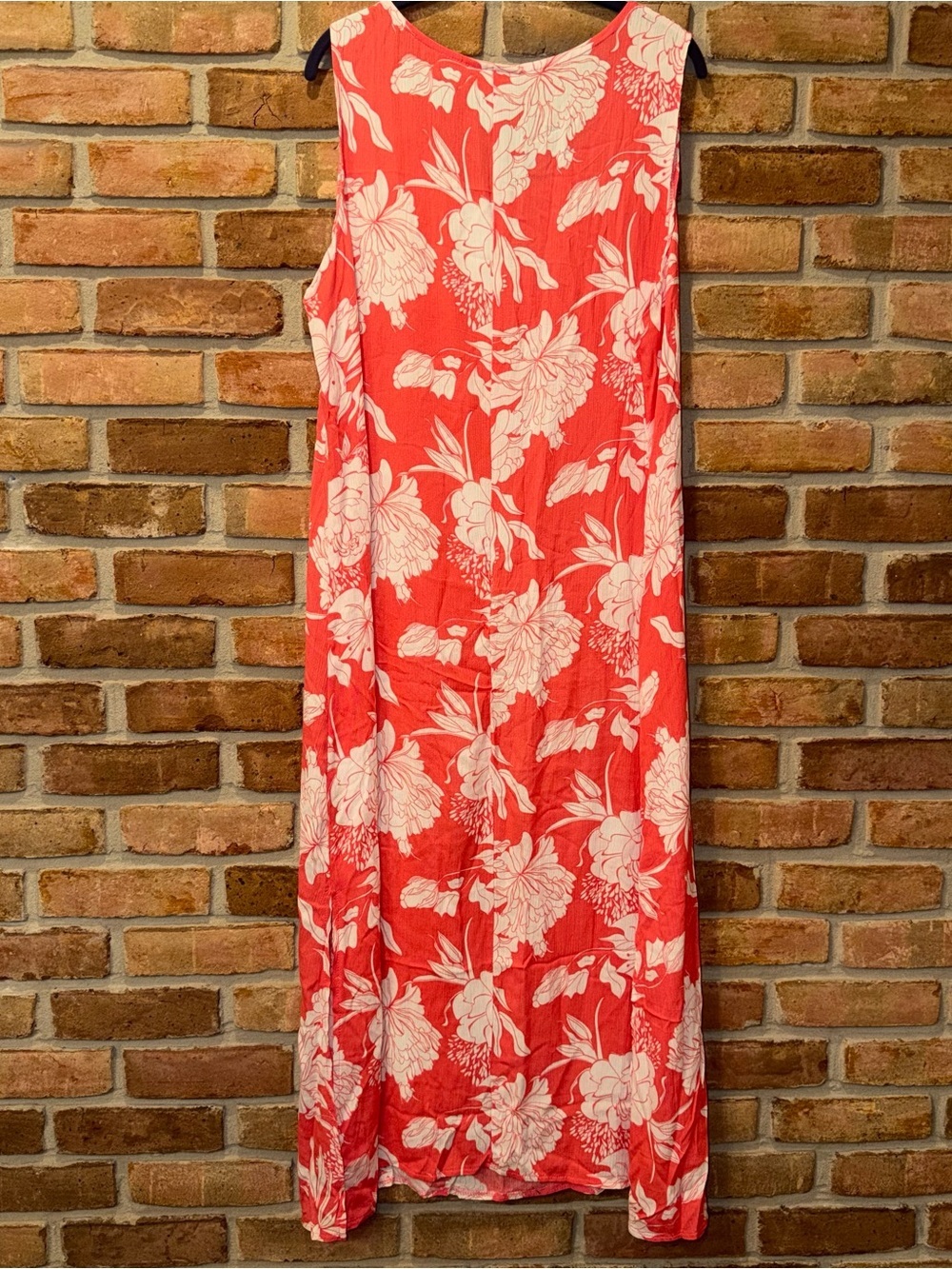 Water Lily Floral Dress Size Large 100% Rayon - Picture 4 of 5